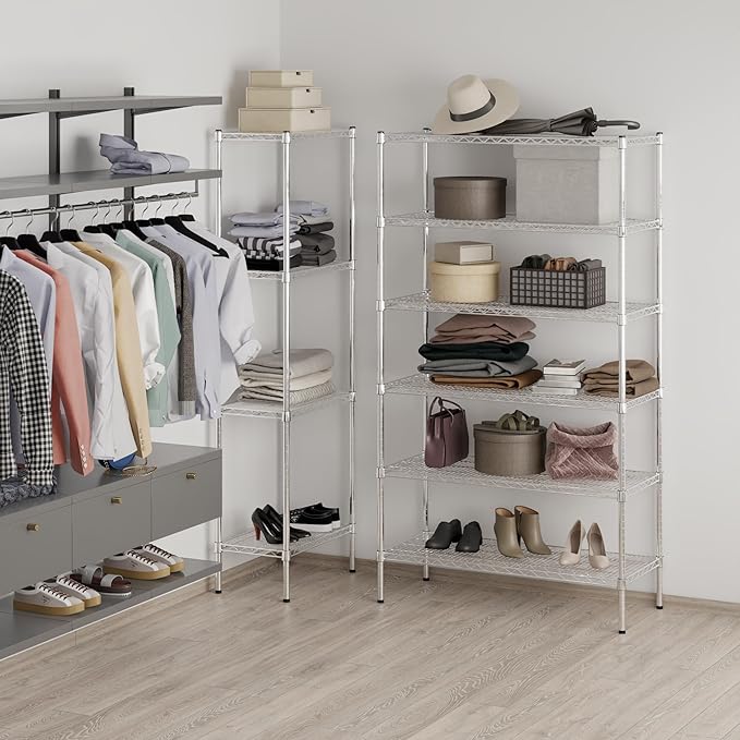 Regal Altair 18" Deep x 42" Wide x 74" Height Wire Shelving Kit | 6-Tier | NSF - Image 7