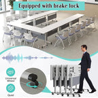 Conference Table, 55.1''Folding Conference Room Table - Image 4