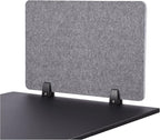 Stand Up Desk Store ReFocus Raw Clamp-On Acoustic Desk Divider Mounted Privacy by SStandUpDeskStore