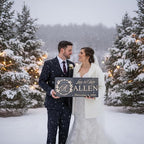 Custom Family Name Sign | Personalized Wooden Wedding Gift | Rustic Last Name - Image 2