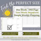 Weekly TO DO List Notepads Task Pad Planner w/Daily Checklist, Priority ToDo & - Image 3