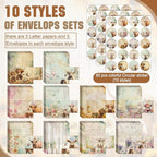 TaoBary 160 Pcs Stationery Paper Set 50 Double Sided Stationery Papers - Image 2