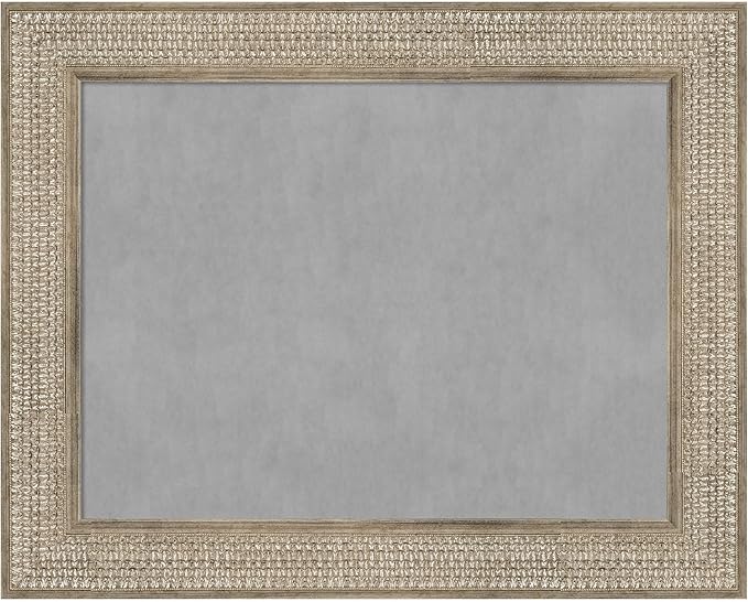 Amanti Art Silver Framed Magnetic Board 24x30 Medium Vision Board by AmantiArt
