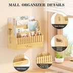 Bamboo Mail Organizer Countertop - Image 4