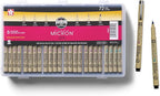 SAKURA Pigma Micron Black Ink Multi-tip Set, 72 Pen Count by SAKURAOFAMERICA