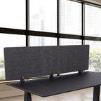 Stand Up Desk Store ReFocus Raw Clamp-On Acoustic Desk Divider Mounted Privacy - Image 8