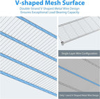 Homdox 4-Tier Heavy Duty Metal Shelves - Image 9