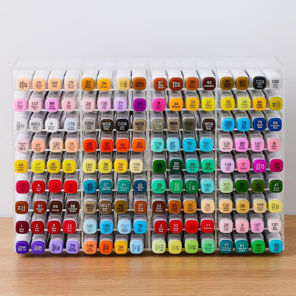 Acrylic Marker Organizer for 144 Markers, Large Capacity Alcohol Marker Stora...