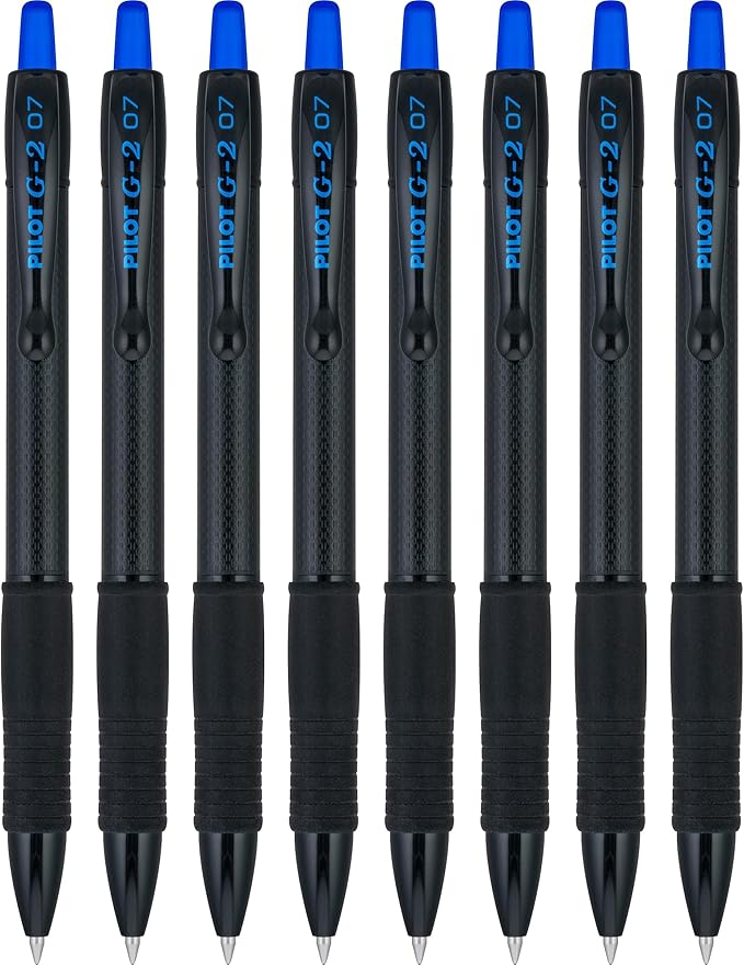 PILOT G2 Edge Blue Premium Gel Roller Pens, 0.7 mm Fine Point Pens, Sensory by PilotCorporationofAmerica