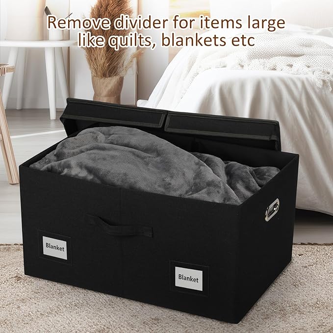 Graciadeco 75 Quarts Extra Large Decorative Storage Bins - Image 6