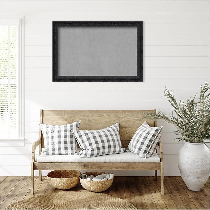 Amanti Art Black Framed Magnetic Board 24x36 Large Vision Board - Image 6