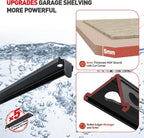 reibii 3 pack garage shelving,5 tier heavy duty, front angle view