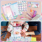 TaoBary 160 Pcs Stationery Paper Set 50 Double Sided Stationery Papers - Image 6