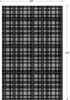 GENIMO Checkered Rug 27.5x44 inches Black and White Fine Plaid Outdoor Rug - Image 2