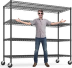 REIBII 75.6" H Storage Shelves Metal Shelving Unit by REIBII