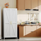 SUPEER Metal Wardrobe Cabinet - Image 6