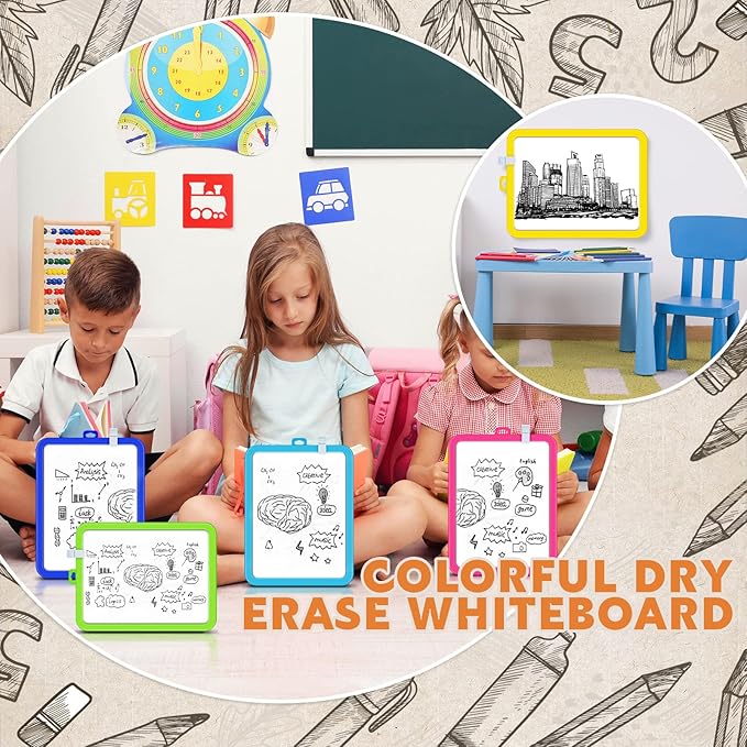 Outus 10 Pcs Dry Erase Mini White Boards Bulk 8.5 x 11'' Small Magnetic - Image 7