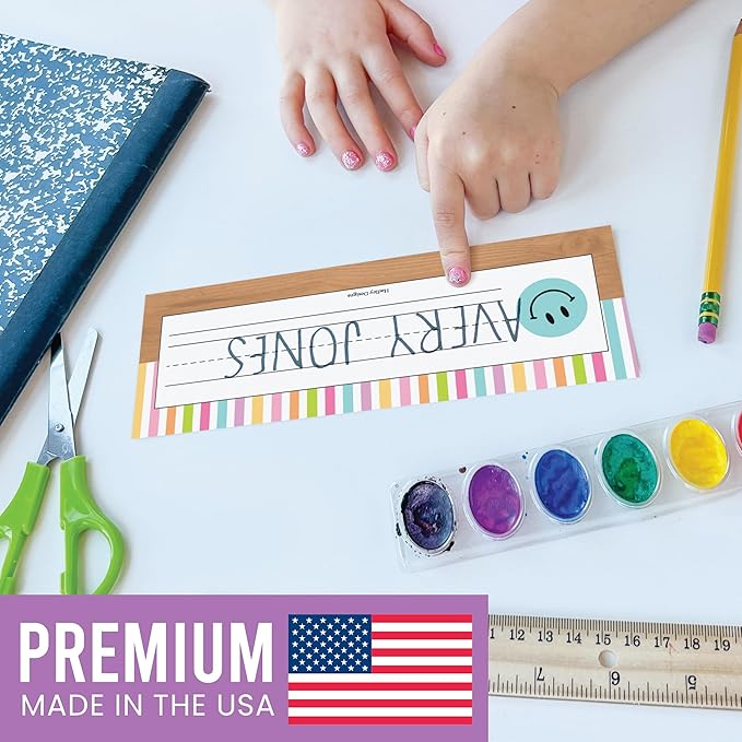 Desk Name Tags for Classroom -25 Student Name Plates for Classroom Kindergarten - Image 5