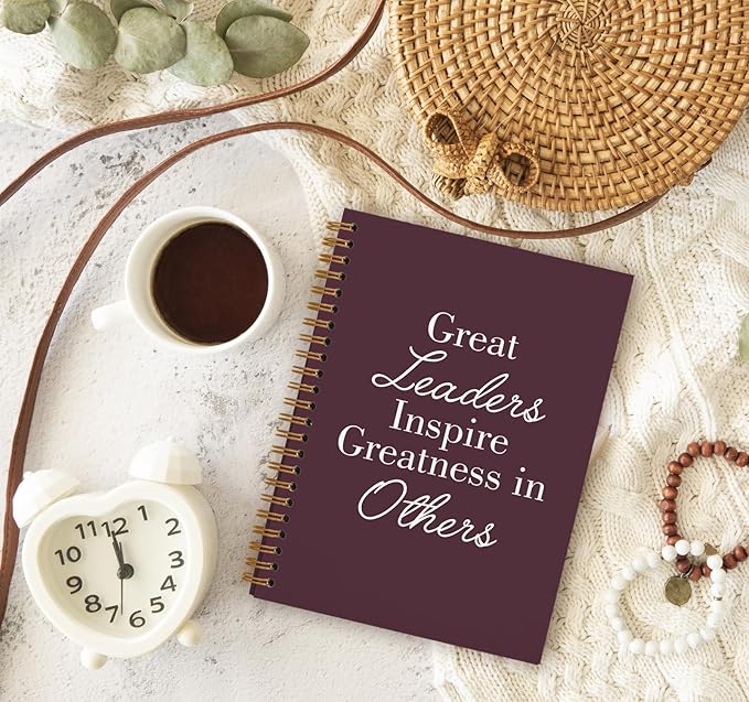 OXW Burgundy Notebooks for Work, Employee Appreciation Gifts, Leadership Gifts - Image 3