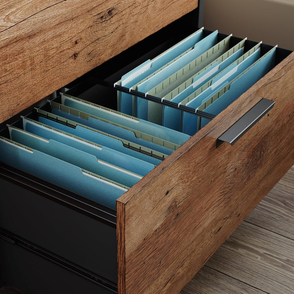 File with Design, Brown