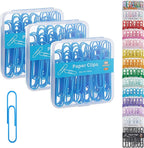 NEEWAY Colorful Large Paper Clips, 2 Inch Jumbo Paper Clips, 3 Pack of 50 by NEEWAY