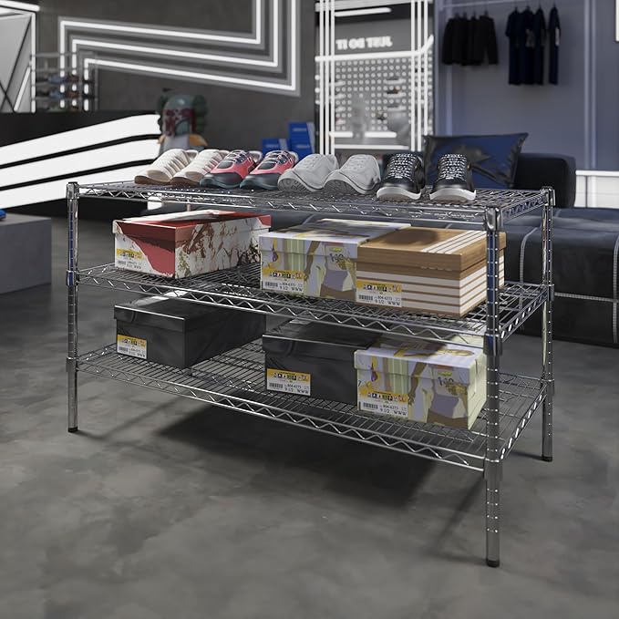 Regal Altair 21" Deep x 48" Wide x 27" Height Wire Shelving Kit | 3-Tier | NSF - Image 2