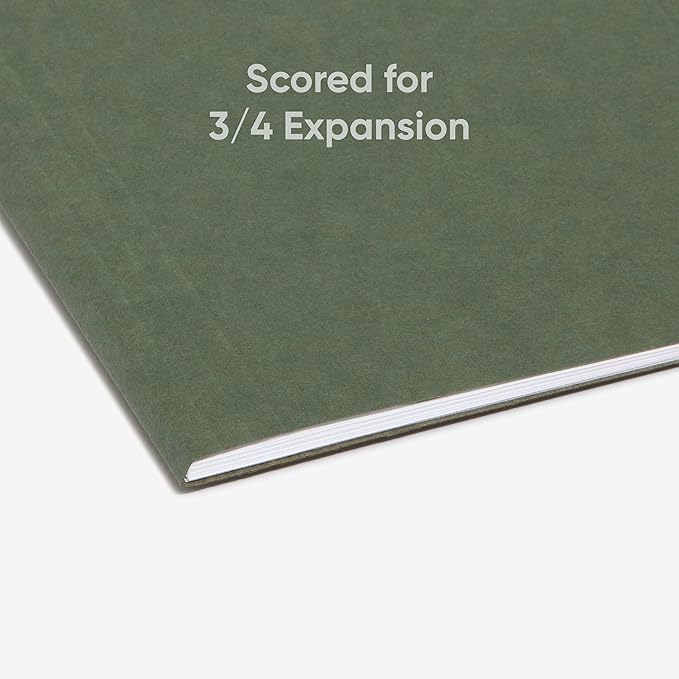 Smead Hanging File Folder, 1/5-Cut Adjustable Tab, Letter Size, Standard Green - Image 5