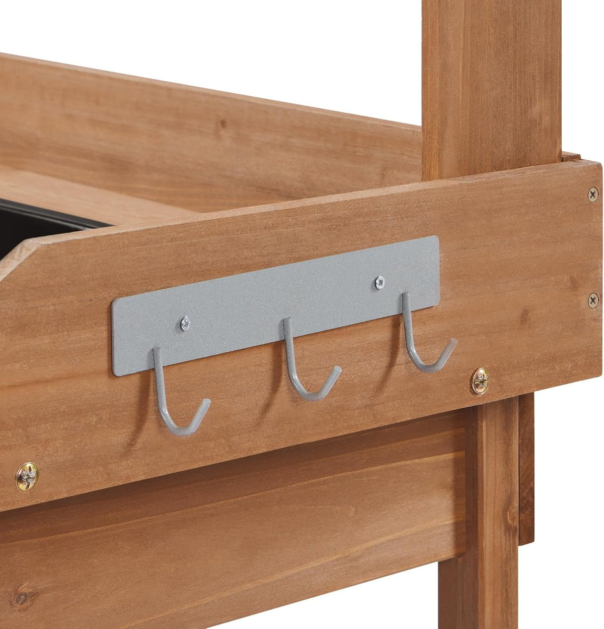 Yaheetech Potting Bench with Sink & Drawer, Outdoor Gardening Table, Brown