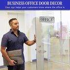 The Office Door Sign for Home and Business，Self-Adhesive Waterproof and - Image 6