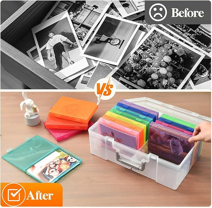 Photo Storage Box 5 x 7 Inches, 18 Inner Extra Large Photo Boxes - Image 4