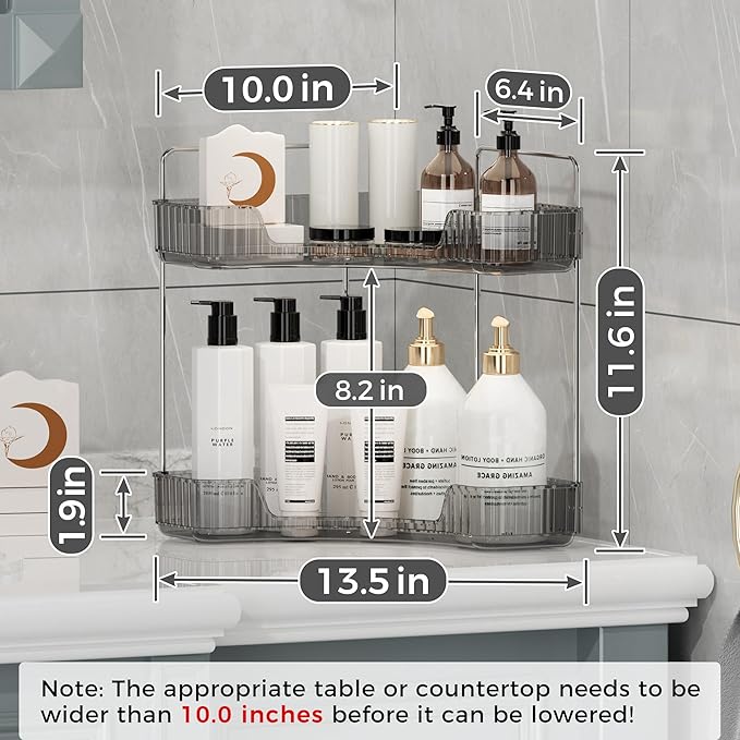 YCIA&DONE Corner Bathroom Counter Organizer, Makeup Organizer - Image 7