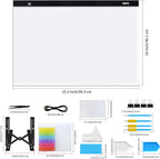 mlife a2 light box kit for diamond painting shown in use