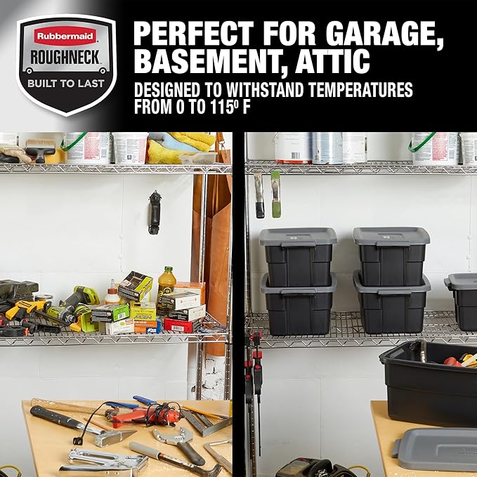 Rubbermaid 6-Pack Heavy Duty Durable 3 GAL Totes - Image 6