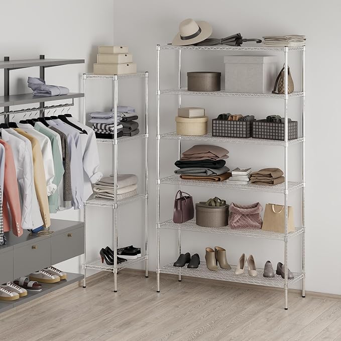 Regal Altair 18" Deep x 48" Wide x 86" Height Wire Shelving Kit | 6-Tier | NSF - Image 2