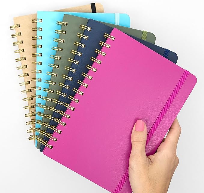 PAPERAGE Graph Paper Spiral Notebook & Journal, 160 Pages, Medium 5.5 inches x - Image 7