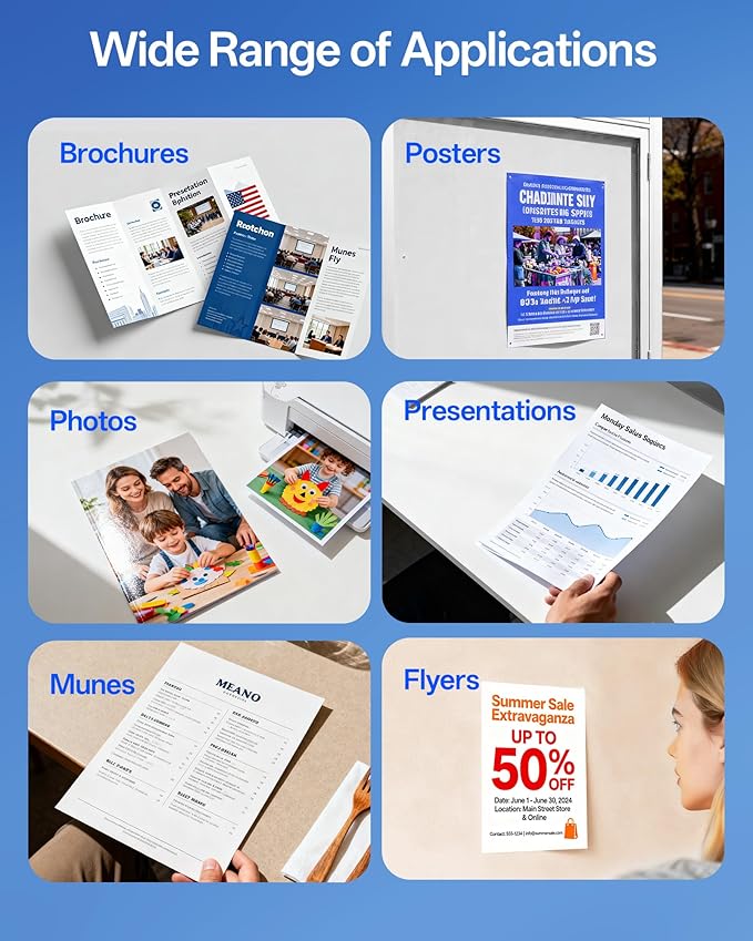 HARTWII Glossy Thin Inkjet Paper 8.5x11 Inches, 110 Sheets brochure paper - Image 7