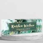 Personalized Name Plate for Desk Custom Acrylic Desk Name Plate Custom Employee by AZUFEMOS