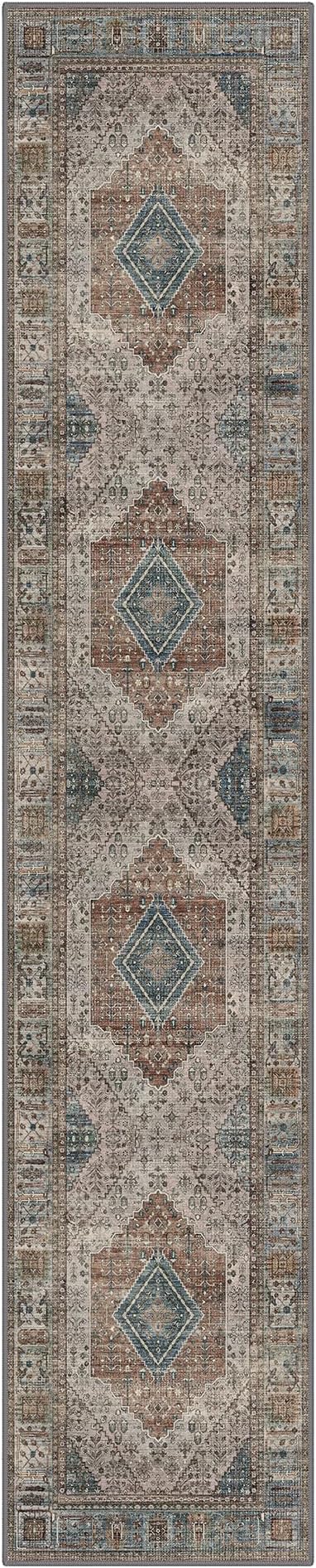GENIMO Runner Rug 2x10 Non Slip Machine Washable Hallway Runner Rug, Low Pile - Image 8