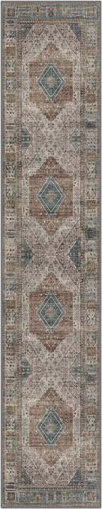 GENIMO Runner Rug 2x10 Non Slip Machine Washable Hallway Runner Rug, Low Pile - Image 8