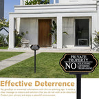 Private Property No Trespassing Sign - Image 3