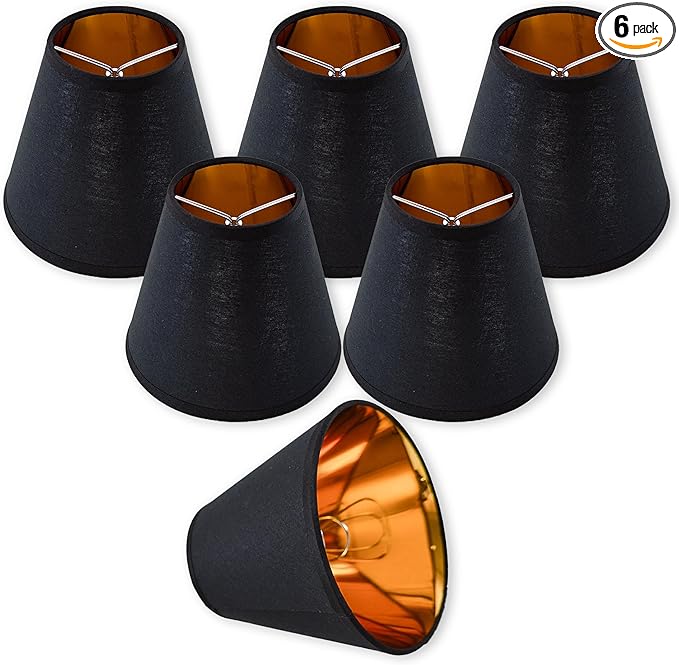 TAaMTYH small lamp shade chandelier shades set of 6，Fabric Lampshade by Unknown
