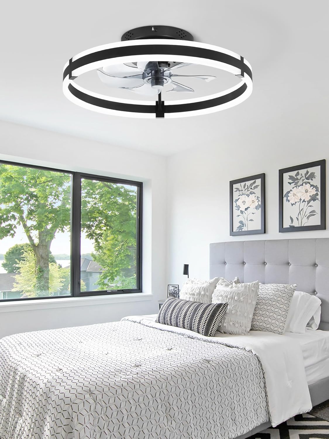 zmishibo low profile 19.7'' ceiling fans with lights, package contents