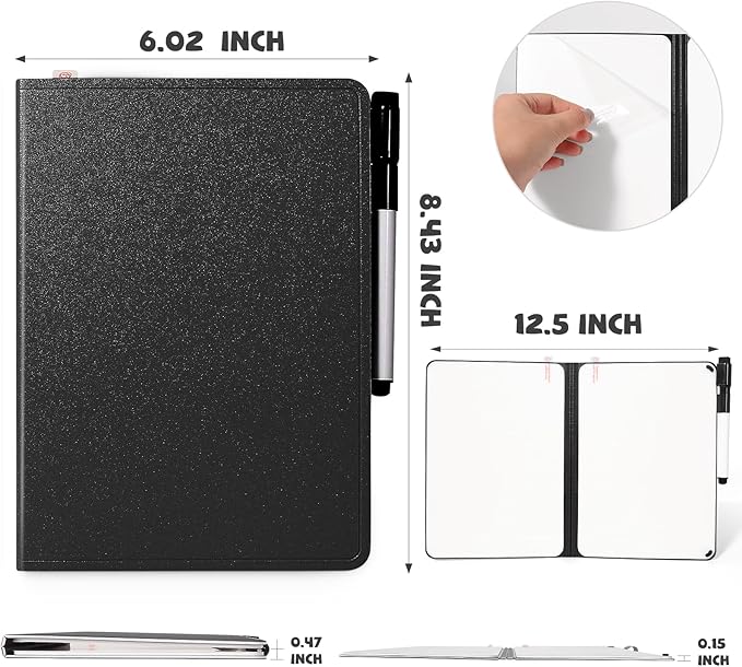 AGM Portable White Board Dry Erase, Double Sided Folding Whiteboards - Image 3
