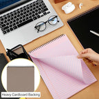 Resurhang 6 Pcs Legal Pad Top Spiral Bound Notebook 70 Sheets Double Sided - Image 3