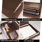 Full Grain Leather Portfolio - Image 4