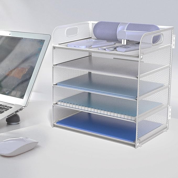 Letter Tray Paper Organizer 5-Tier Desk Organizer File Organizer Paper Holder - Image 4