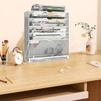 KZWKRG 6 Tier Magnetic File Holder, Large Capacity Mesh Hanging Wall Organizer - Image 7