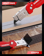 KAIWEETS Utility Knife Scraper, 2-in-1 Folding Box Cutter - Image 8