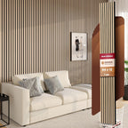 Avana Modern Acoustic Wood Wall Panels – 94.4 X 12.6 Inch White Oak Acoustic