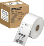 2.25" x 2" Thermal Labels | 4 Rolls | 2940 Labels | fits Zebra, Offnova Thermal by EcothermProducts